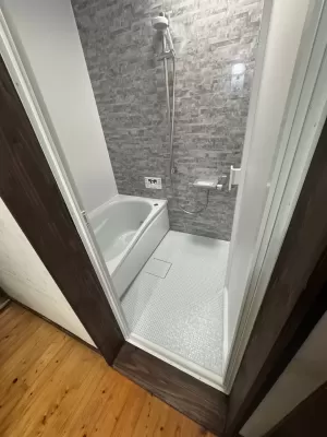 介護保険段差解消！浴室改修工事